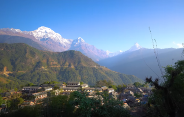 Annapurna south view from Ghandruk