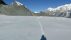 Ganja La Pass summit crossing in Langtang with snowy Himalayan mountains