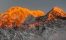sunset view over annapuena south - view from high camp mardi himal