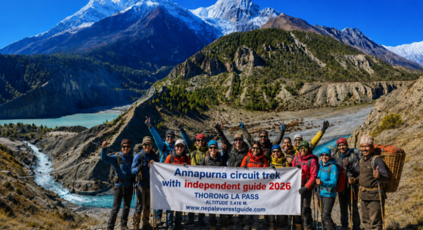 Annapurna circuit trek with independent guide
