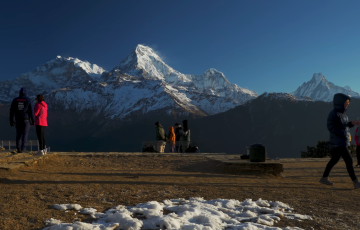 Perfect view of Annapurna Range- Poon hill Trekking