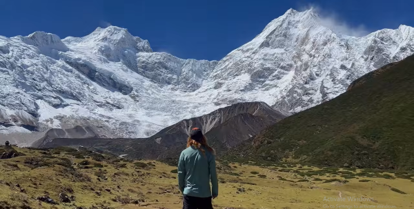Manaslu Circuit Trek through Himalayan mountains and traditional villages in Nepal